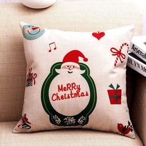 Linen decorative pillows cover - 4 / 45x45cm - christmas