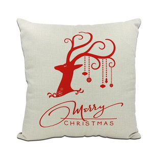 Linen decorative pillows cover - 45x45cm - christmas