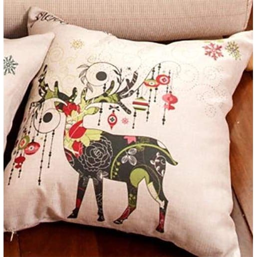 Linen decorative pillows cover - 8 / 45x45cm - christmas