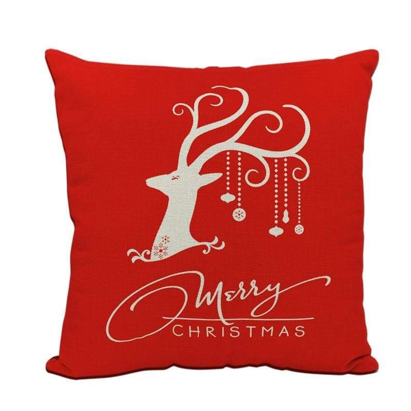 Linen decorative pillows cover - 9 / 45x45cm - christmas