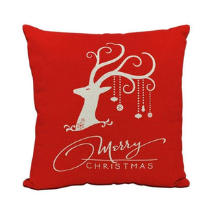 Linen decorative pillows cover - 9 / 45x45cm - christmas