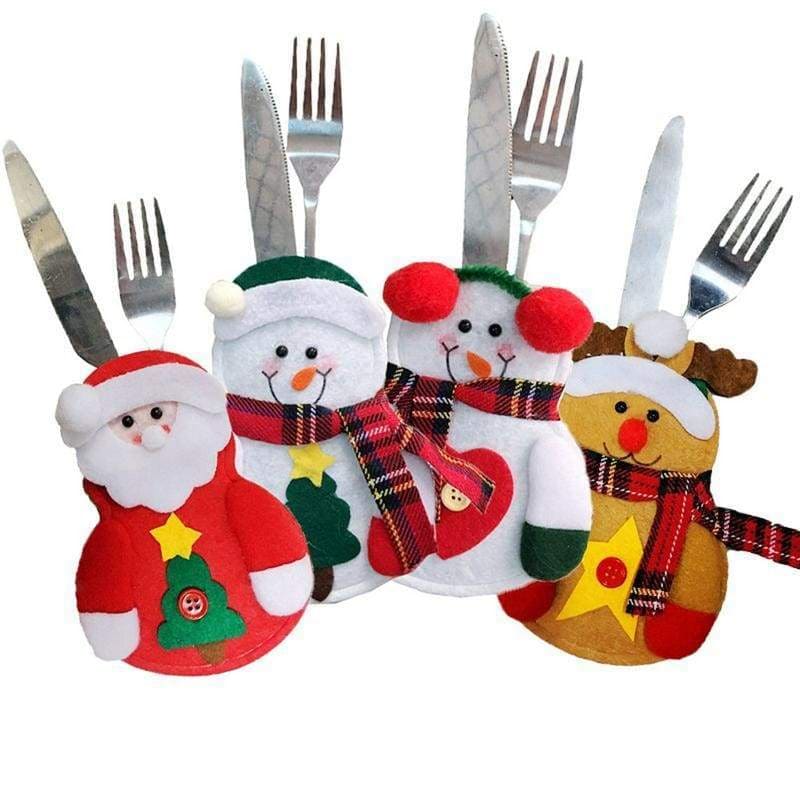 Little snowman cutlery bag - stockings & gift holders