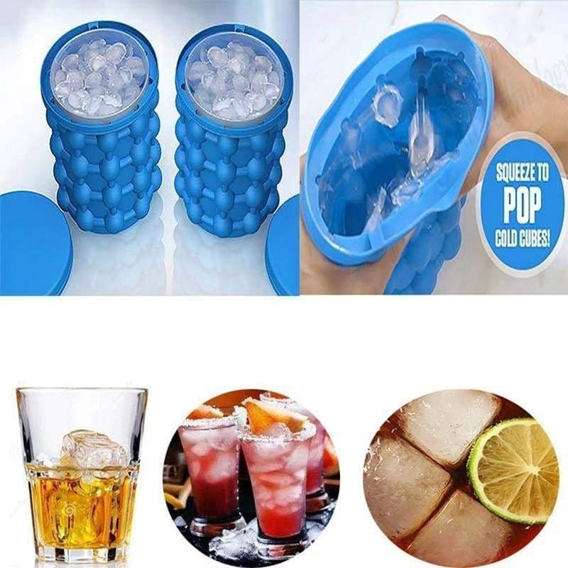 Magic ice cube maker - blue - cream tubs