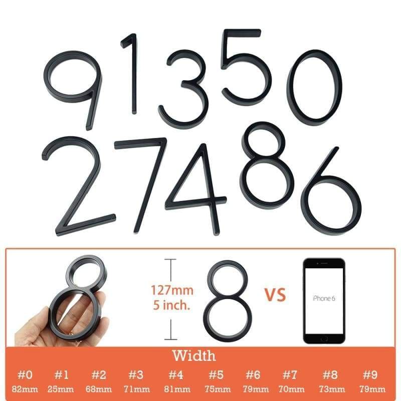 Modern house number just for you - door plates