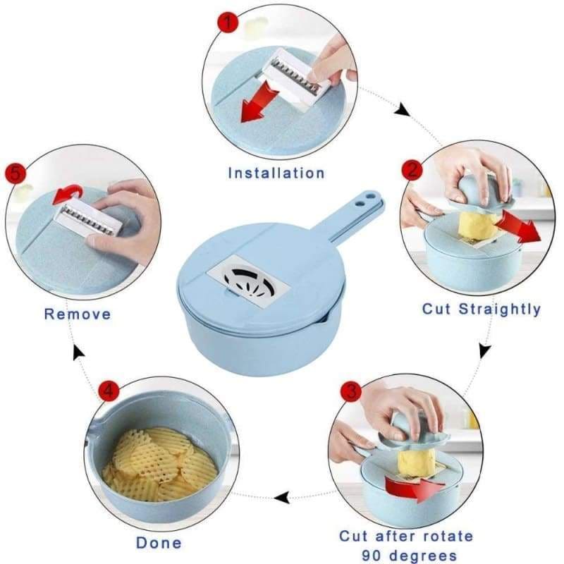 Multifunctional vegetable cutter and grater - kitchen