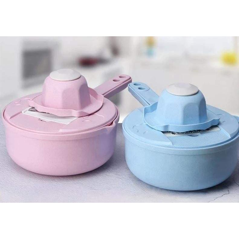 Multifunctional vegetable cutter and grater - pink