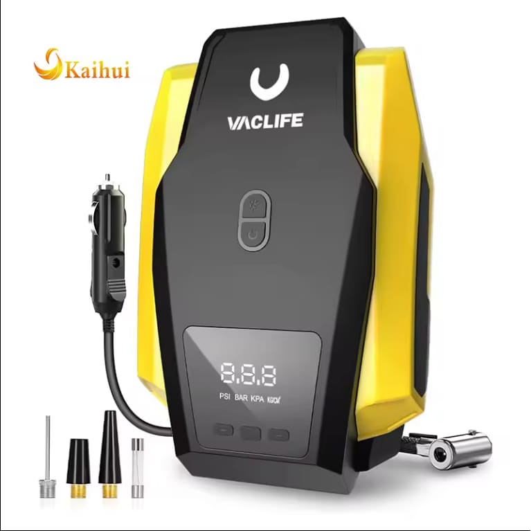Portable car tire inflator – 12v automatic air compressor