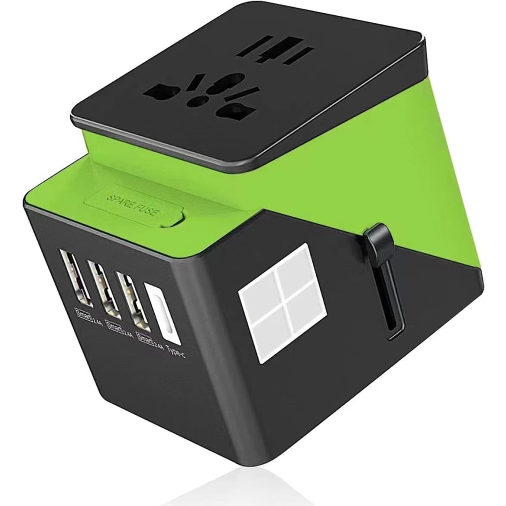 Premium universal travel adapter – 3 usb + 1 type-c fast