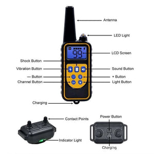 Rechargeable dog training collar with remote | waterproof 4