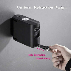 Retractable wall mounted clothes line