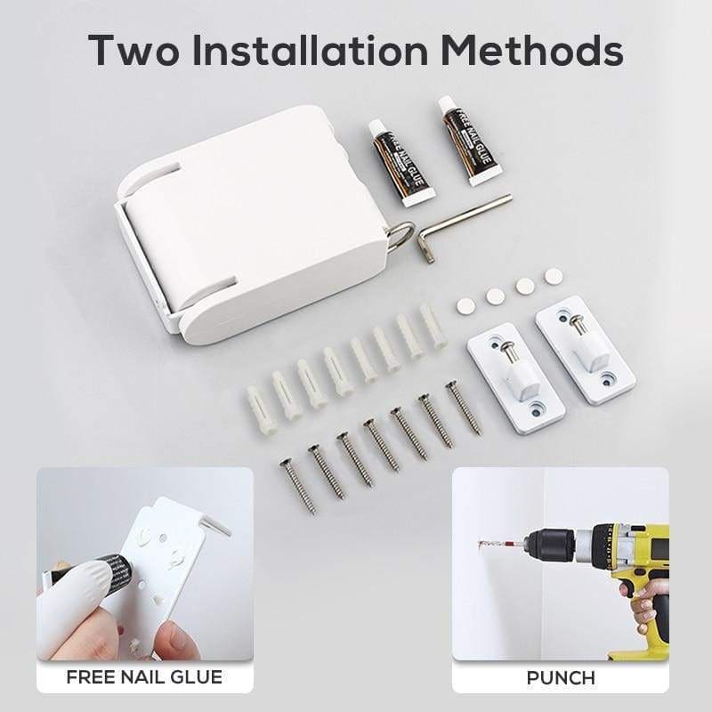 Retractable wall mounted clothes line