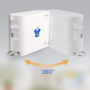 Retractable wall mounted clothes line