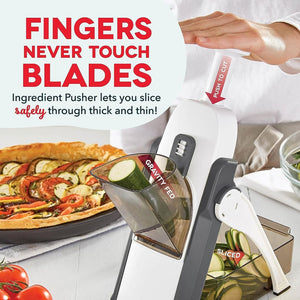 Safe slice mandoline for vegetables meal prep & more