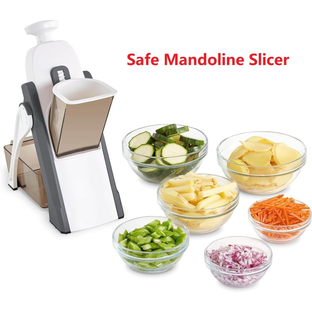 Safe slice mandoline for vegetables meal prep & more