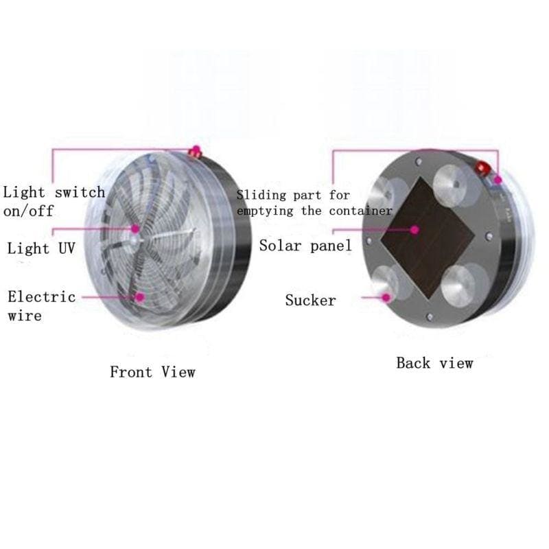 Solar powered mosquito lamp - clear - night lights