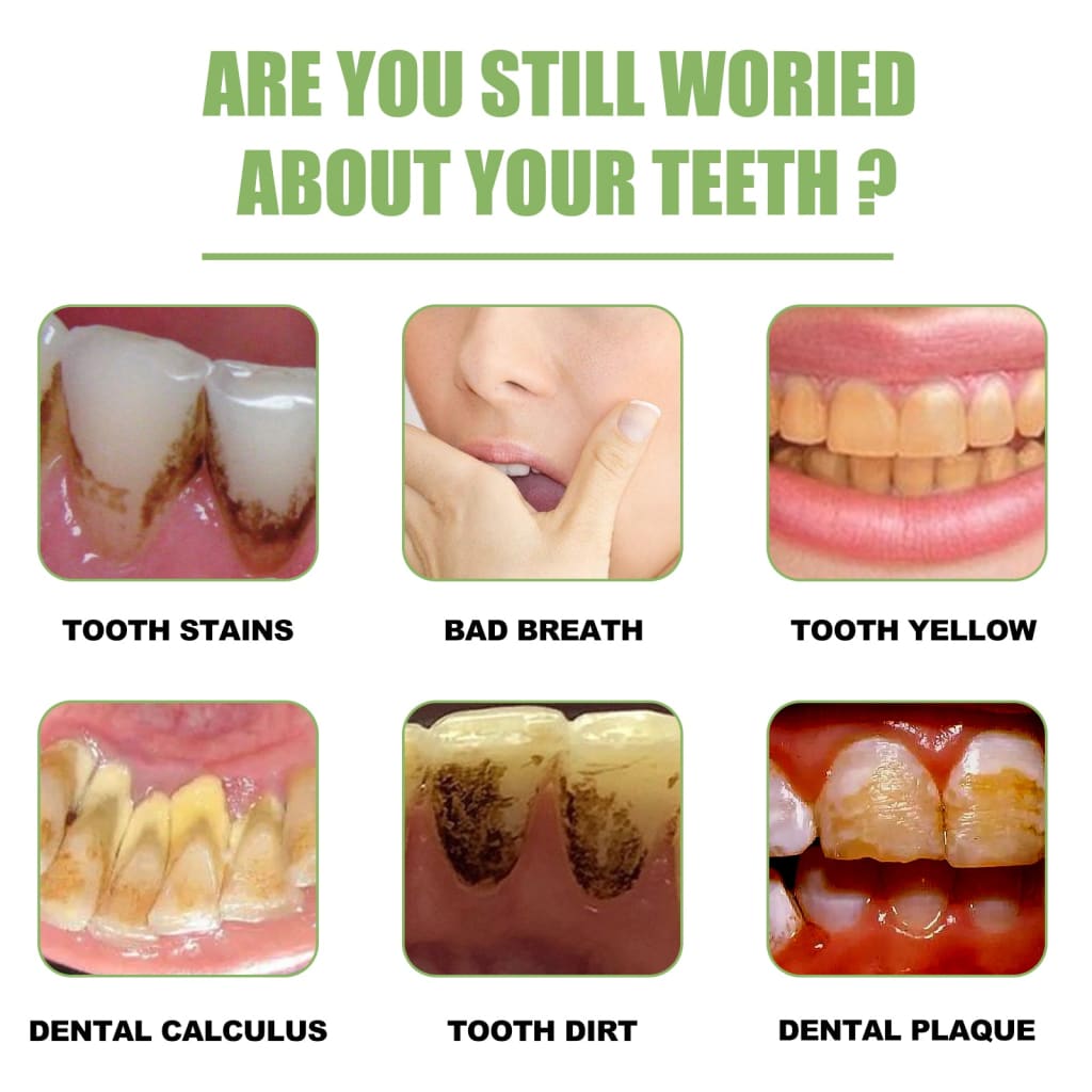 Teeth whitening serum for bad breath sensitive gums & stain