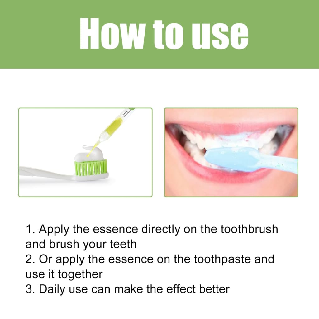 Teeth whitening serum for bad breath sensitive gums & stain