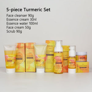 Turmeric face care set – 5-in-1 brightening & anti-aging