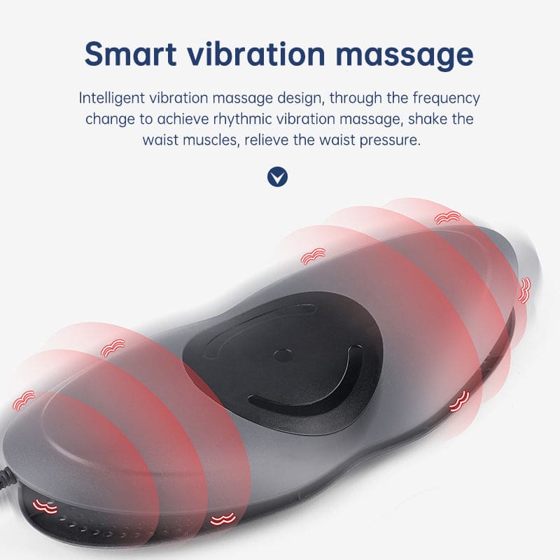 Waist massager lumbar traction with hot compress & air