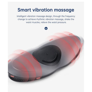 Waist massager lumbar traction with hot compress & air