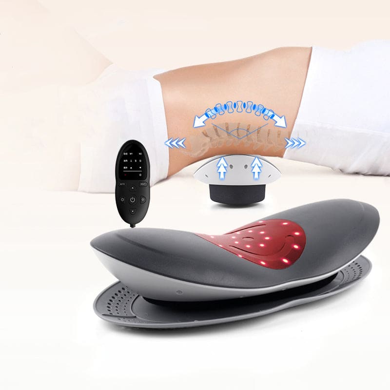 Waist massager lumbar traction with hot compress & air