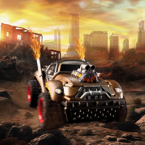 Wasteland style 1:14 scale rc car with led lights &
