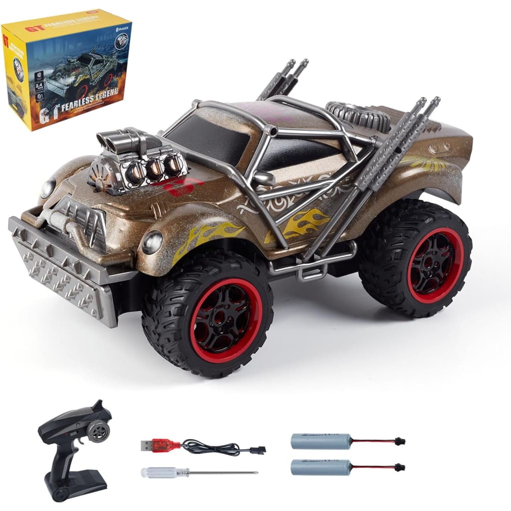 Wasteland style 1:14 scale rc car with led lights &
