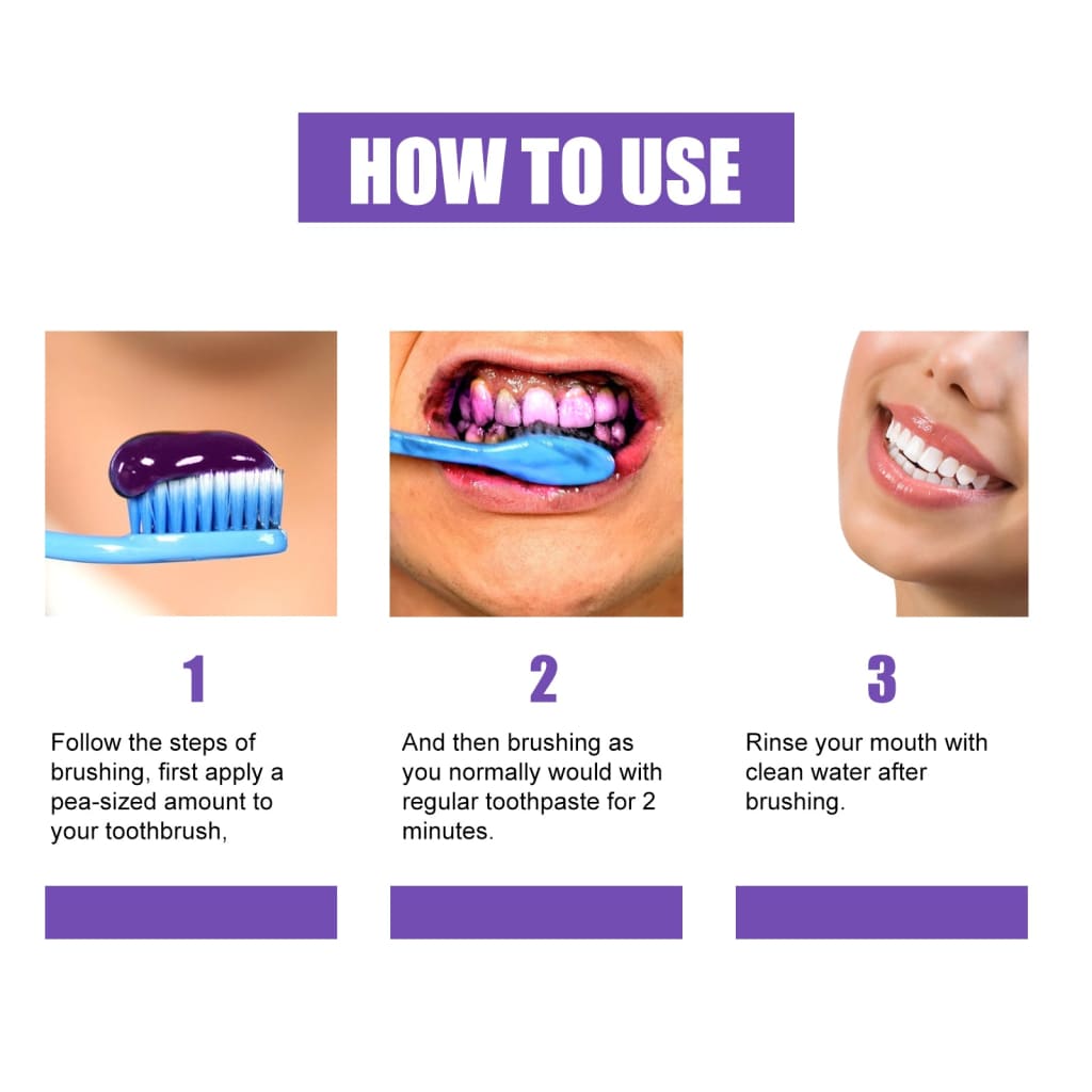 White tooth toothpaste – teeth whitening with sorbitol &