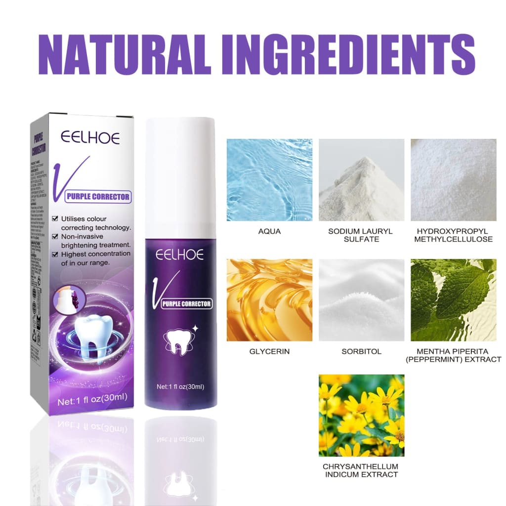 White tooth toothpaste – teeth whitening with sorbitol &