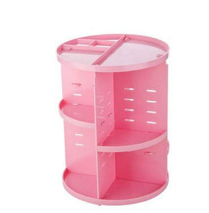 360 Degree Makeup Organizer - Pink - Bathroom Accessories