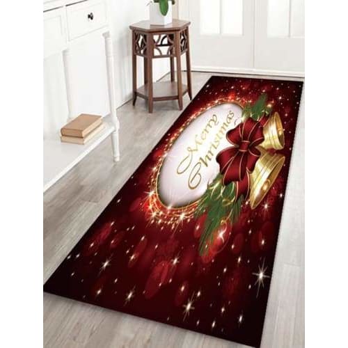 3d christmas floor mat just for you - bell / 60x180 cm - 