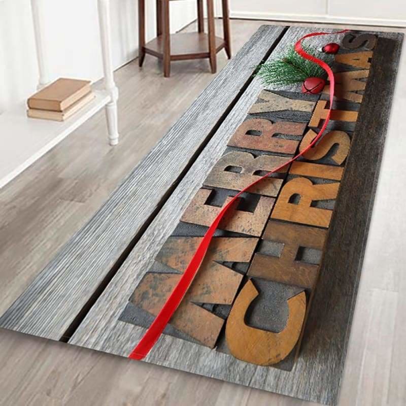 3d christmas floor mat just for you - marry / 60x180 cm - 