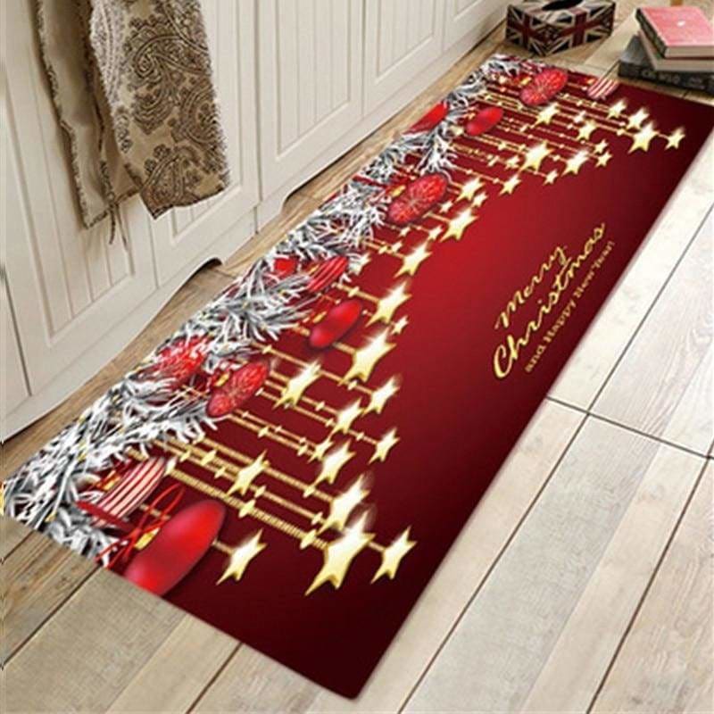 3D Christmas Floor Mat Just For You - New Lantern Stars
