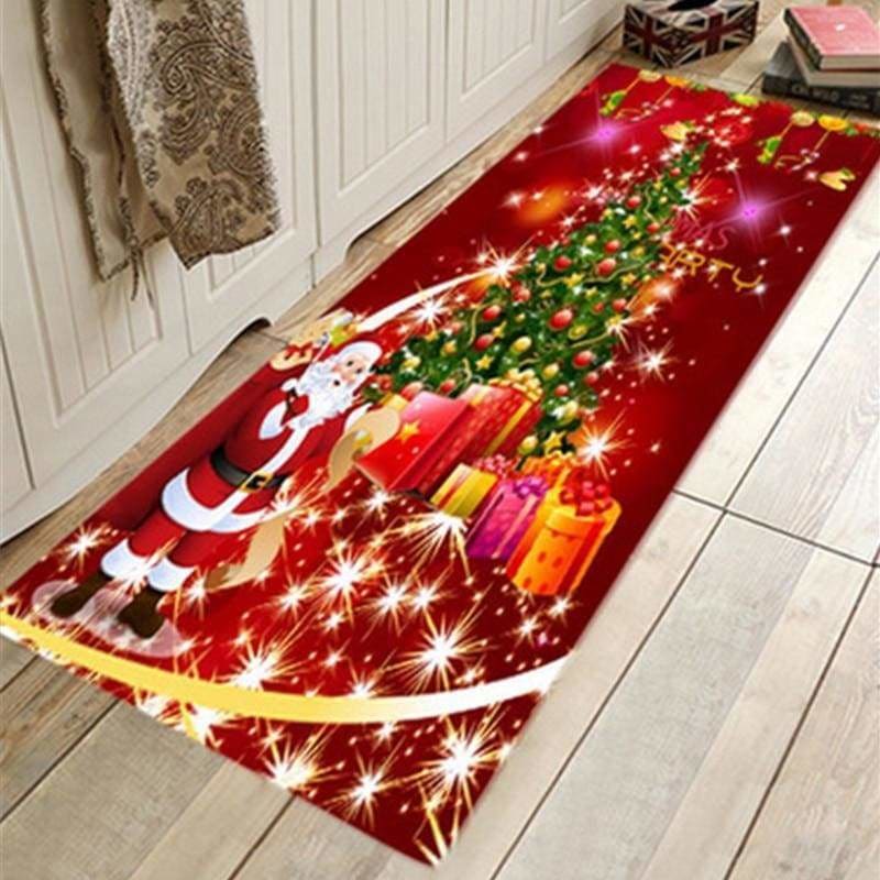 3d christmas floor mat just for you - new santa claus / 