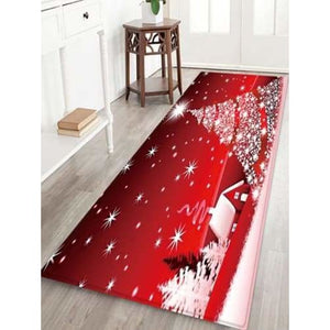 3d christmas floor mat just for you - snowflake tree / 
