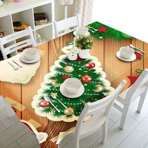 3D Christmas Tablecloth Just For You - A / 90 X 150cm