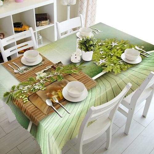 3D Christmas Tablecloth Just For You - D / 140 X 180cm