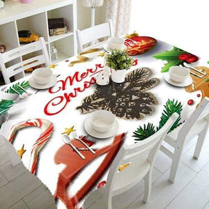 3D Christmas Tablecloth Just For You - H / 140 X 180cm