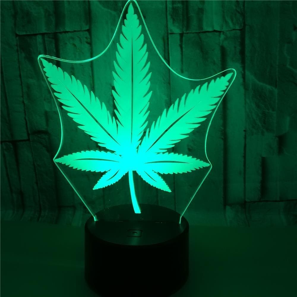 3D Maple Leaf LED Lamp - Illusion
