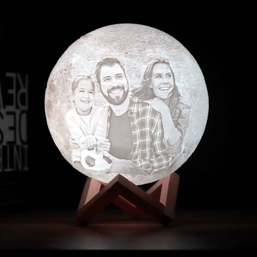 3D Photo Moon Lamp Night Light - Illusion