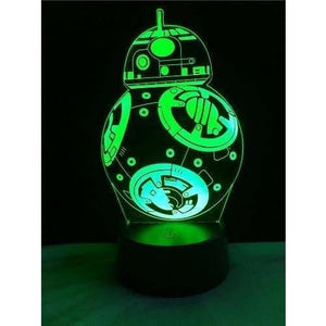 Amazing 3D lamps - BB-8 style 2 / Touch 7 Colors - Illusion