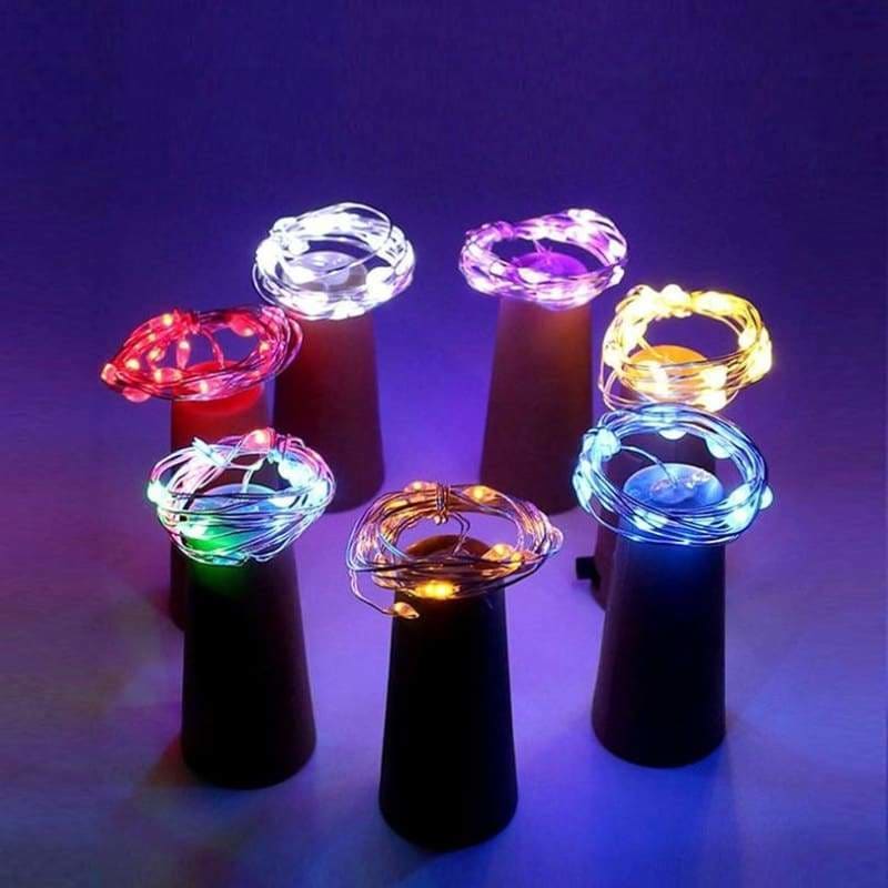 Amazing LED Bottle Cork wire lights - Green / 1M 10leds