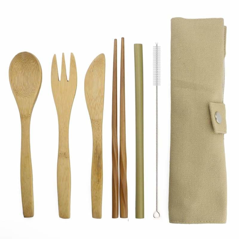 Bamboo tableware set - ginger yellow - dinnerware sets