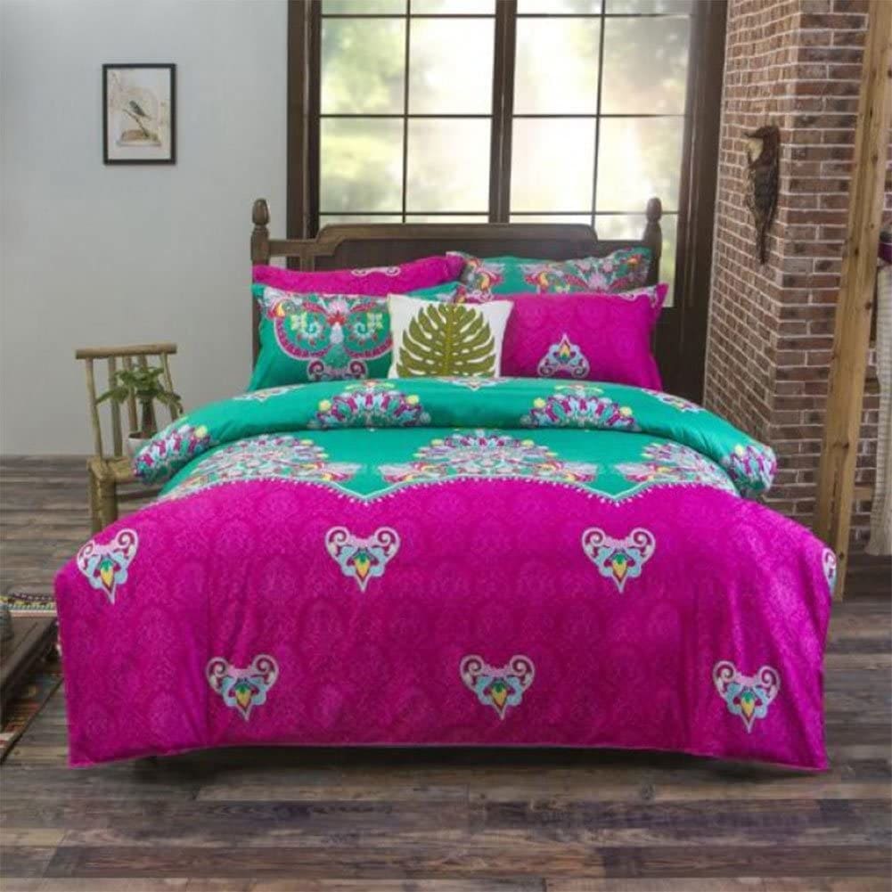 Bohemian style floral mandala bedding - 10 / full - sets