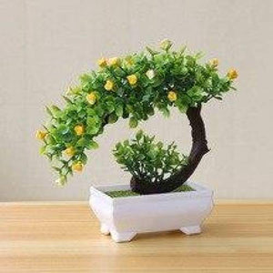 Bonsai pot plants artificial - rose style 2 - home decor