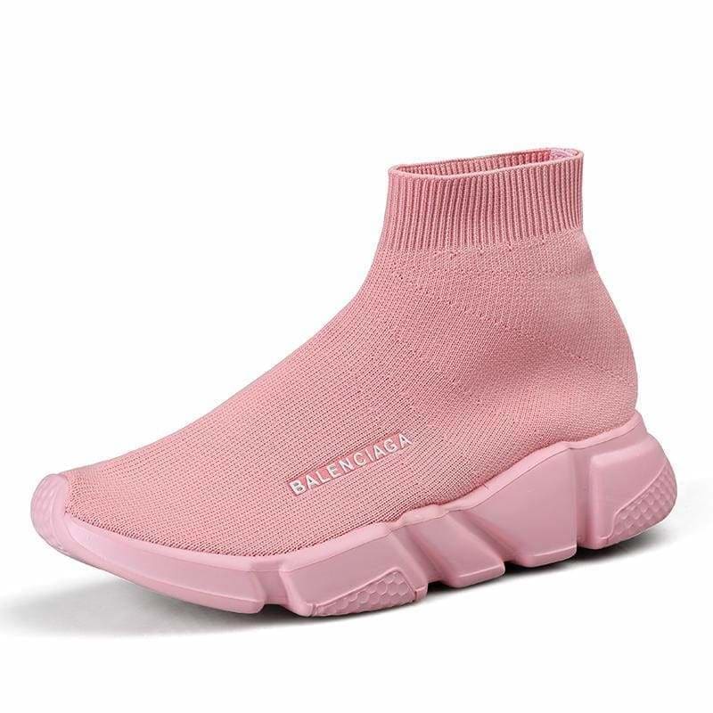 Breathable Mesh Shoes Women and Men - Pink / 35 - Sneakers