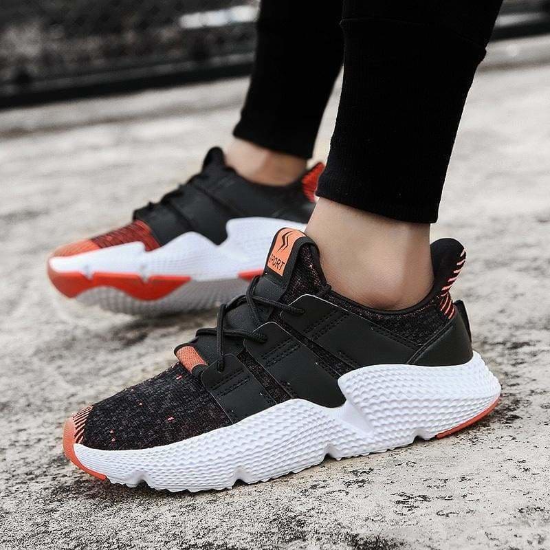 Breathable Shoes For Men and Women - 001-Black Red / 13
