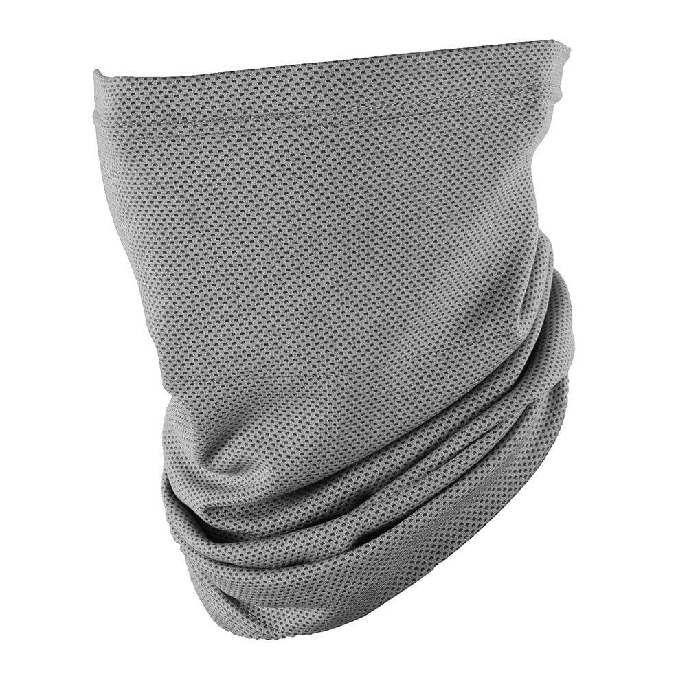 Camping hiking scarves - gray with pocket - face cover scarf