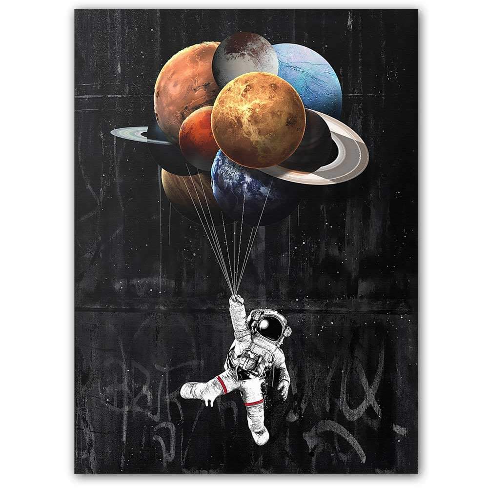 Canvas Oil Painting Astronaut - 50x60cm no frame / jy1289