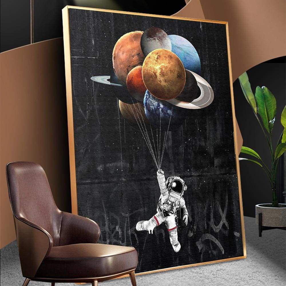 Canvas Oil Painting Astronaut - Home Decor